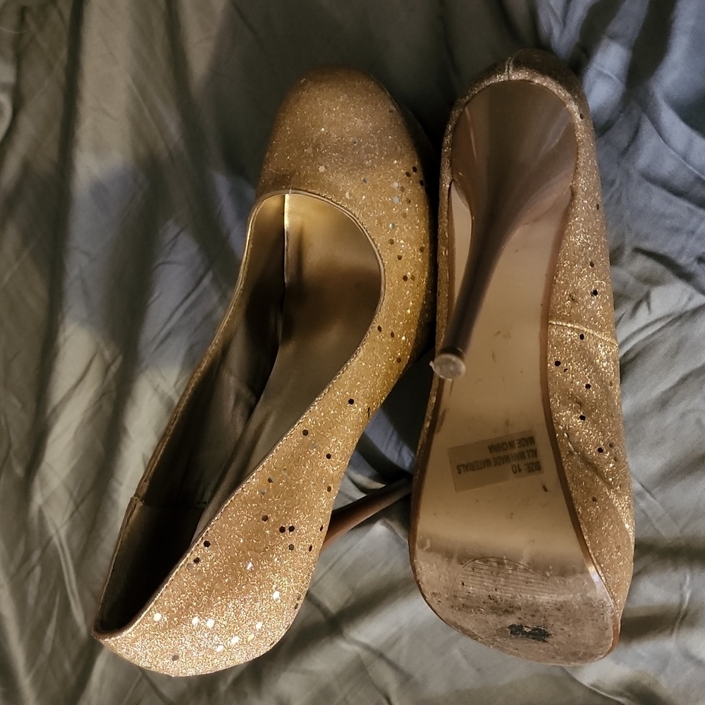Gold Sparkle heels - Picture 4 of 4